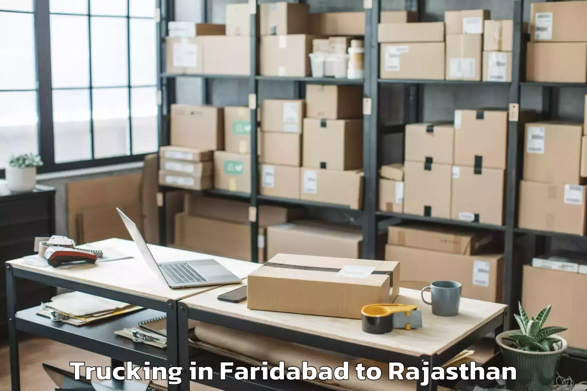 Efficient Faridabad to Abhilashi University Jaipur Trucking